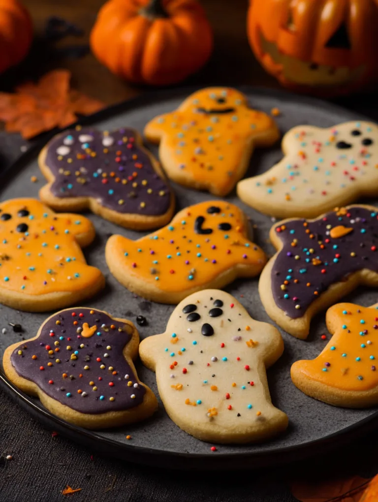 Festive Halloween Shortbread Cookies Recipe