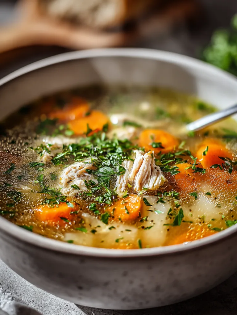 Nourishing Healthy Healing Chicken Soup Recipe