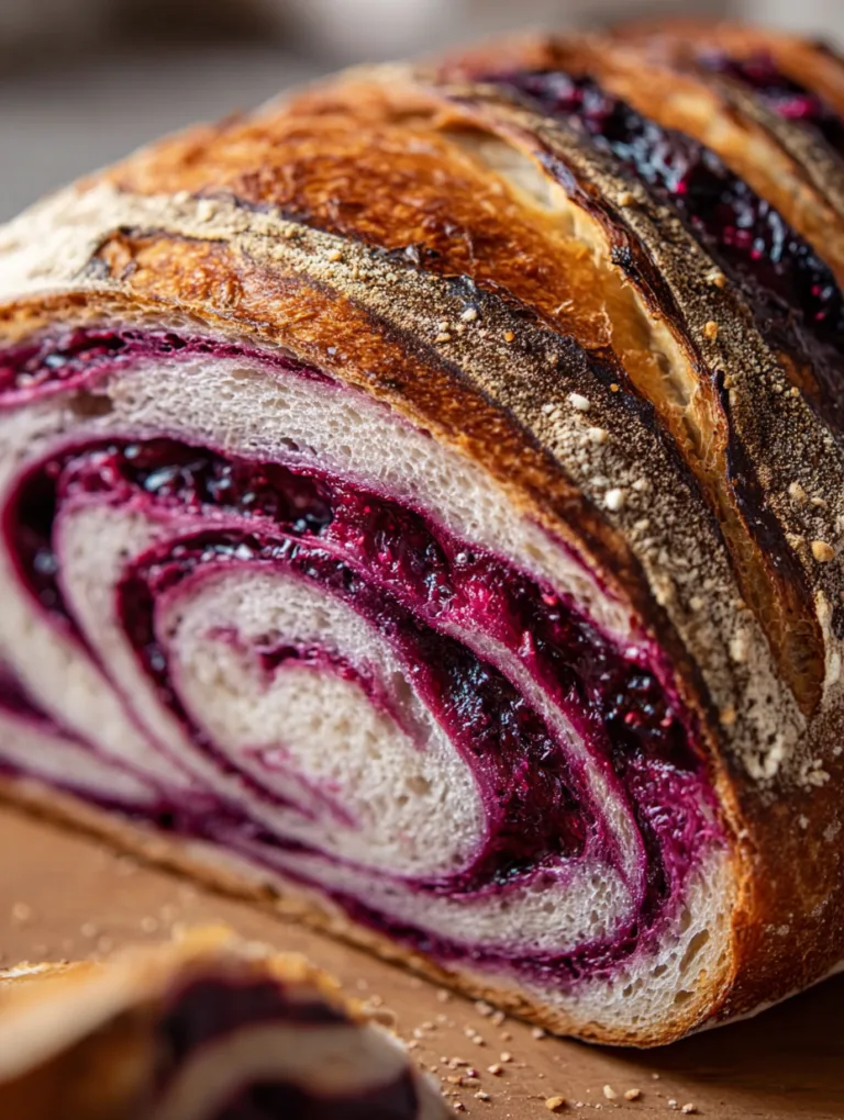 Jam Swirl Sourdough Bread