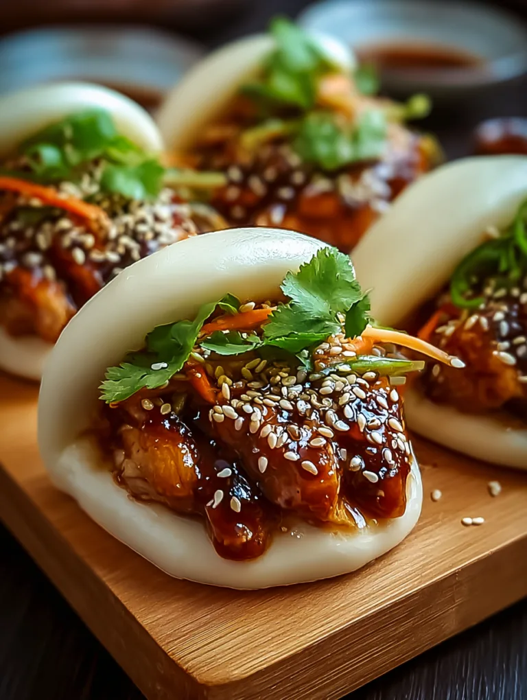 Delicious Korean Chicken Bao Buns Recipe