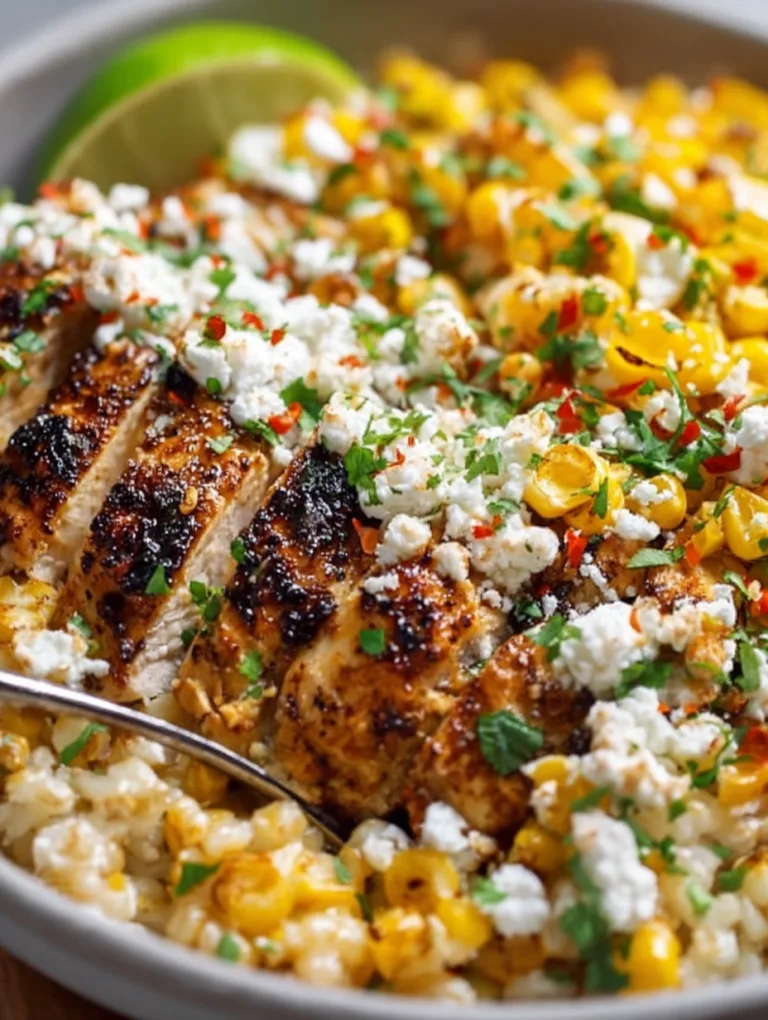 The Ultimate Mexican Street Corn and Grilled Chicken Rice Bowl Recipe
