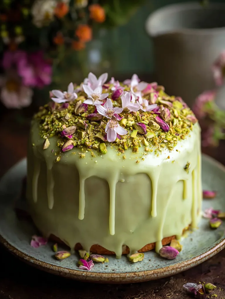 Pistachio Coffee Cake: Irresistibly Moist & Nutty Delight