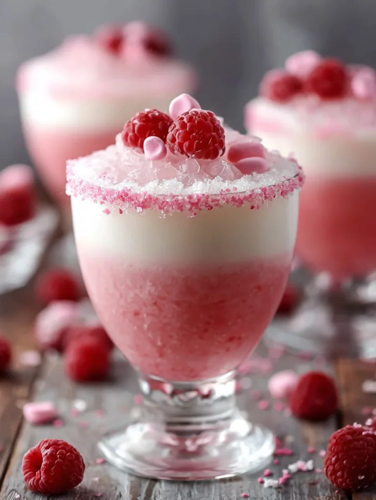 Raspberry White Chocolate Cocktail