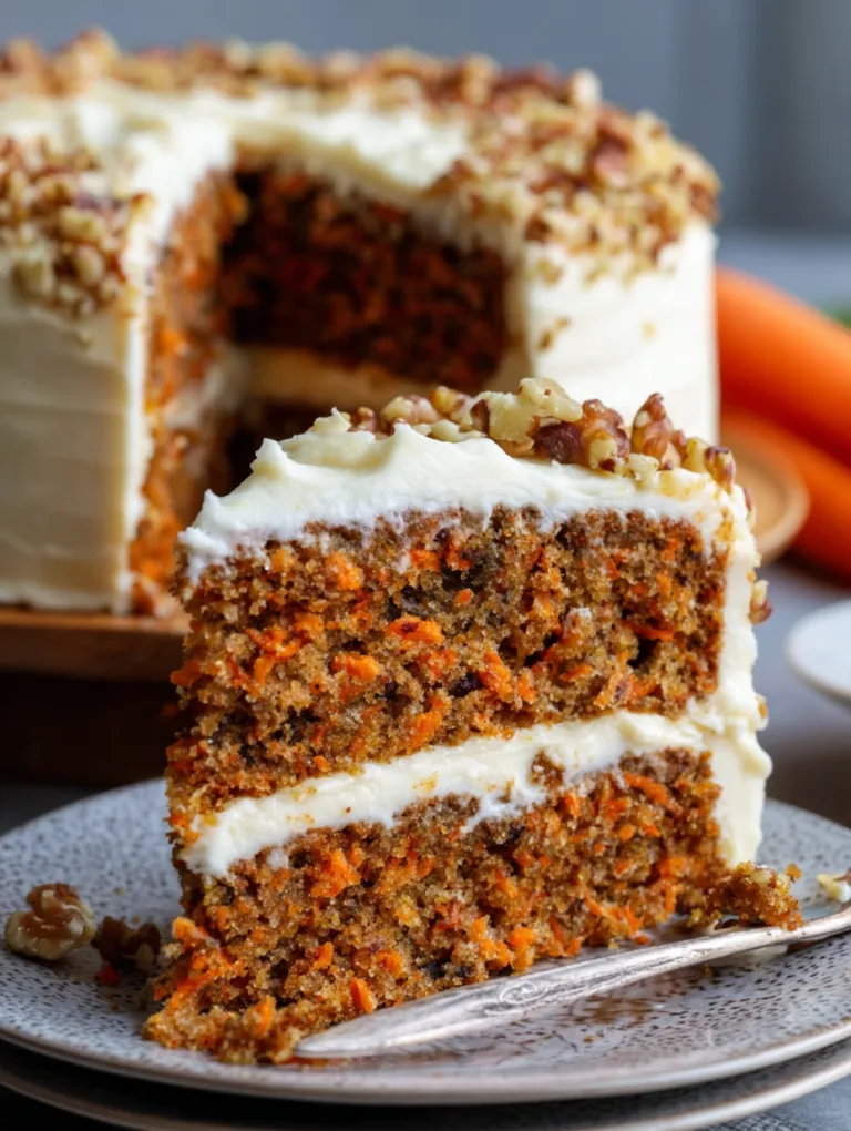 Sourdough Carrot Cake with Cream Cheese Frosting
