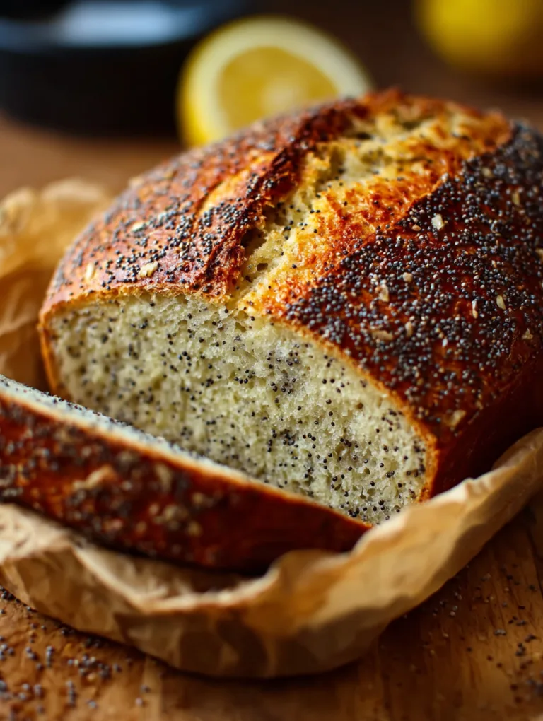 Sourdough Lemon Poppy Seed Bread
