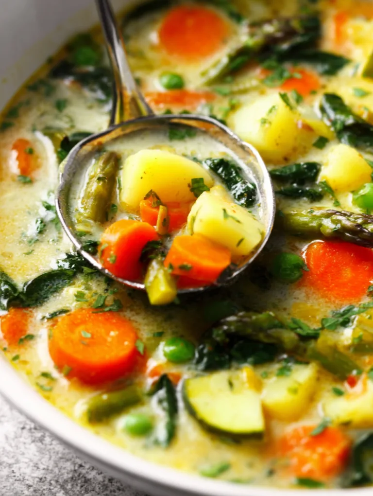 Easy Spring Vegetable Soup Recipe