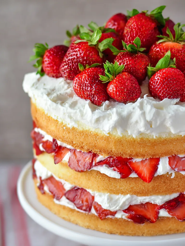 The Best Strawberry Shortcake Cake