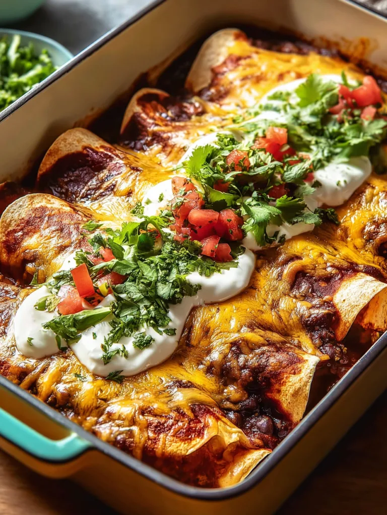 Mouthwatering Vegan Black Bean & Mushroom Enchiladas Recipe