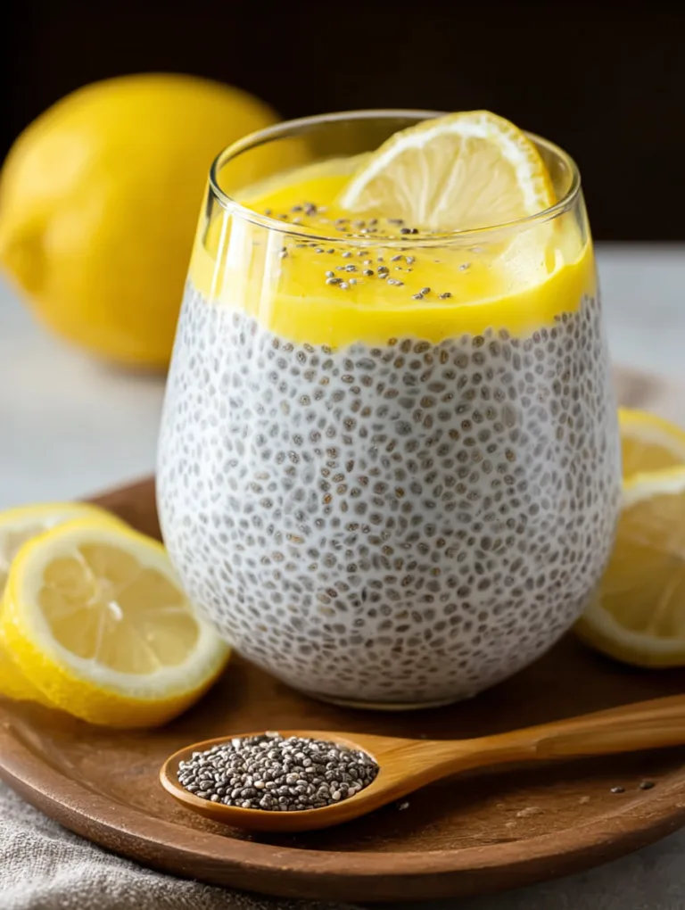 Healthy Lemon Chia Seed Pudding