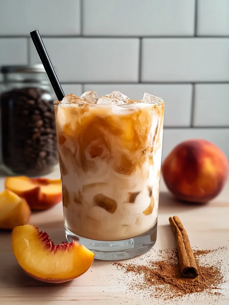 Peach Cobbler Chai Latte: Your New Favorite Summer Sip