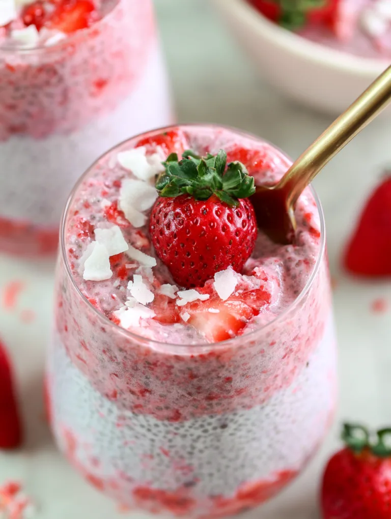 Creamy Strawberry Chia Pudding