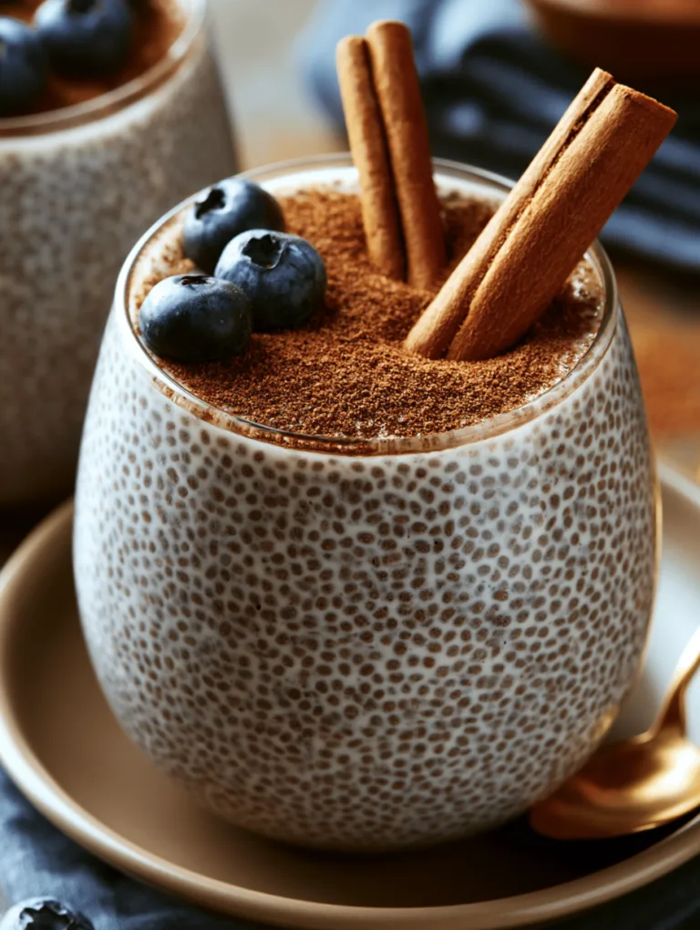 Creamy Vanilla Cinnamon Chia Pudding