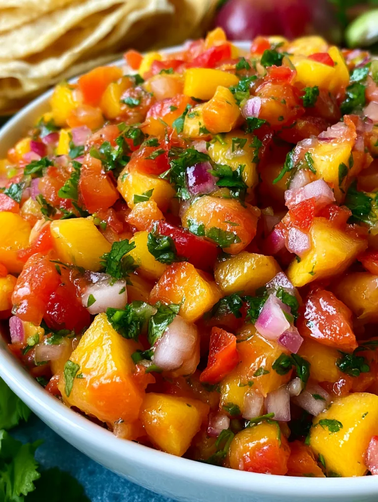 Easy Homemade Peach Salsa Recipe