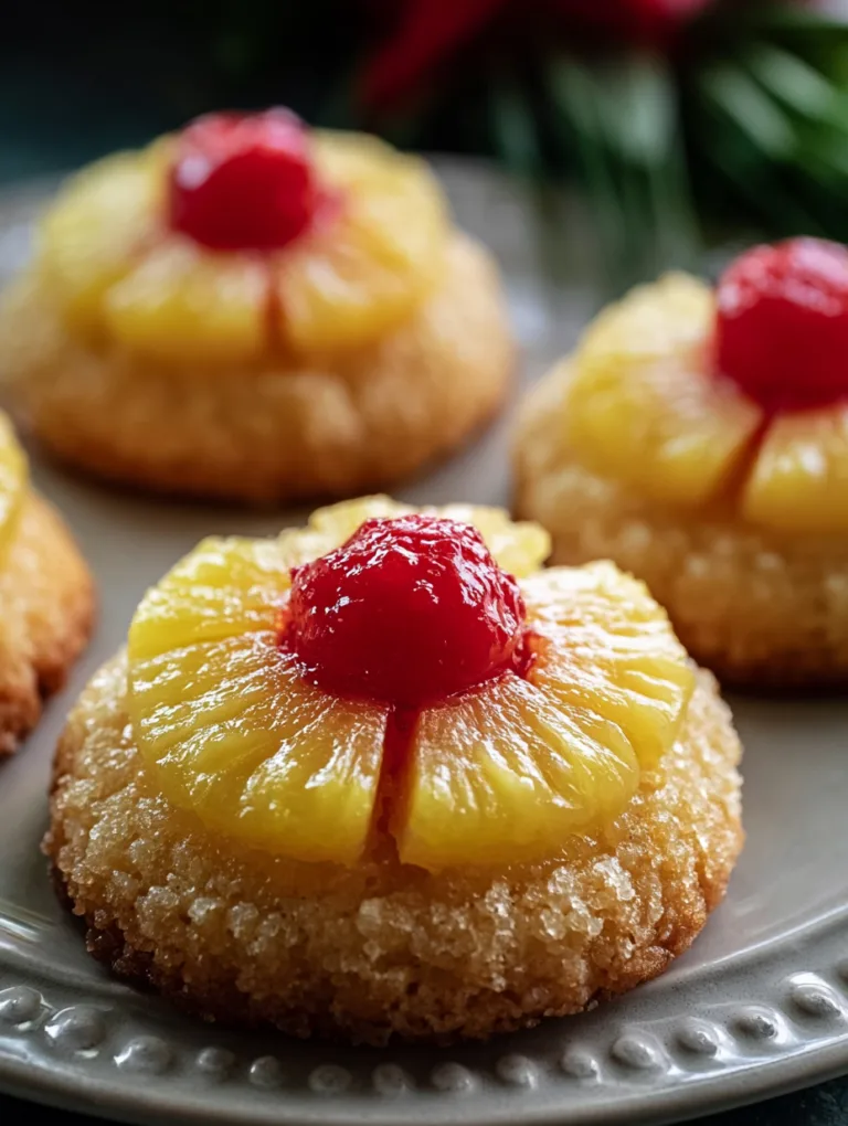 Pineapple Upside Down Sugar Cookies