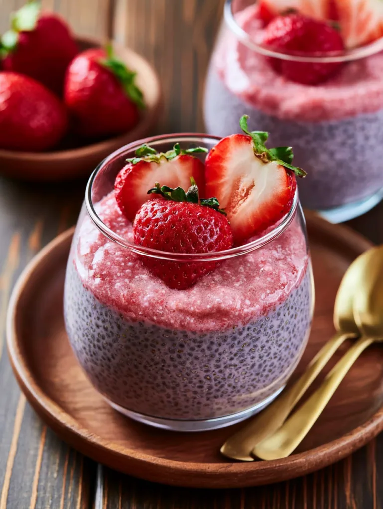Strawberry Chia Seed Pudding