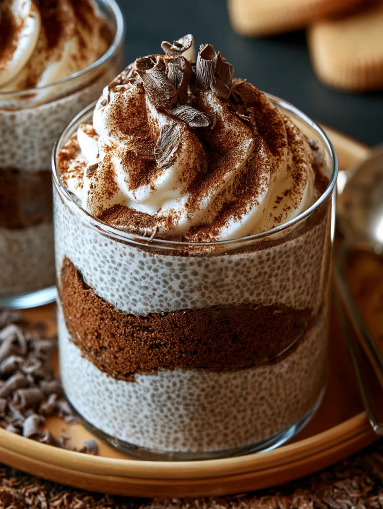 Creamy Tiramisu Chia Pudding Delight Recipe