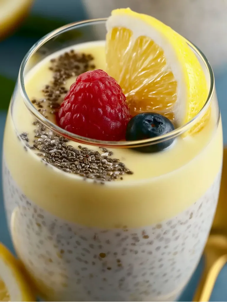 Yummy Lemon Cream Chia Pudding