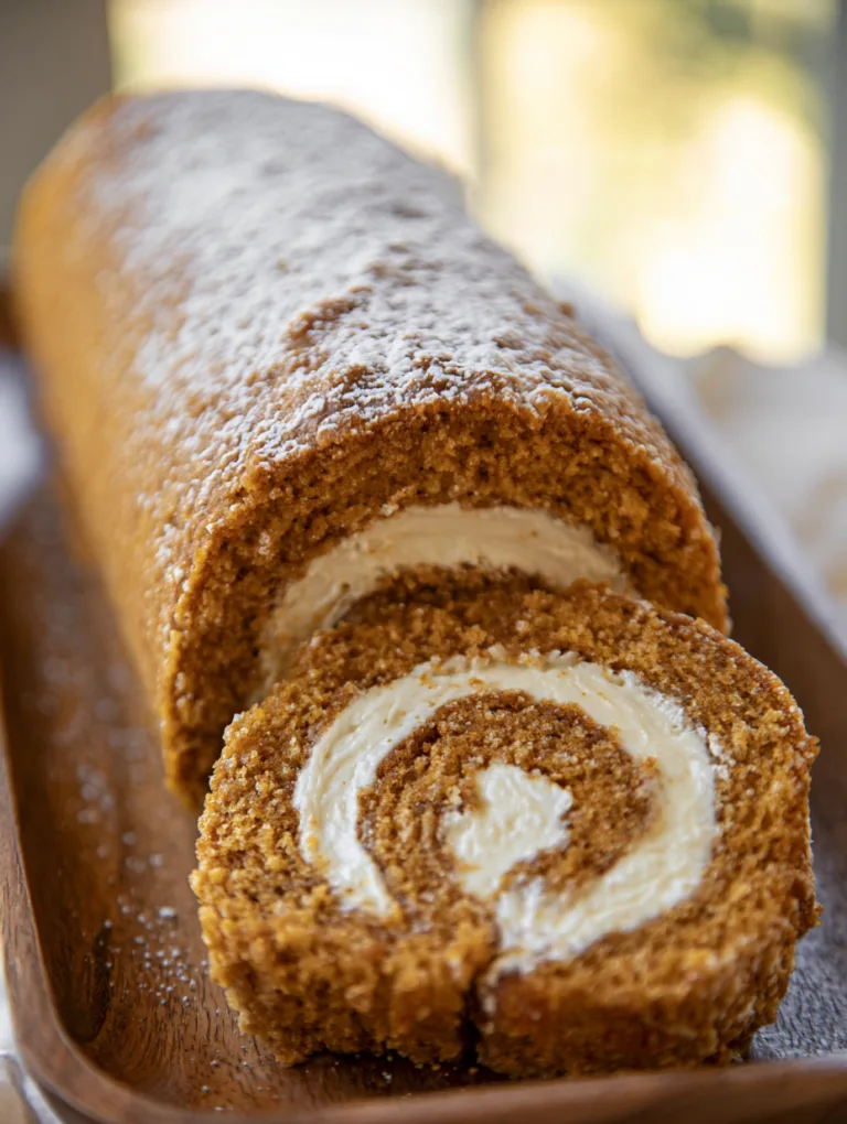 BEST Pumpkin Roll Cake