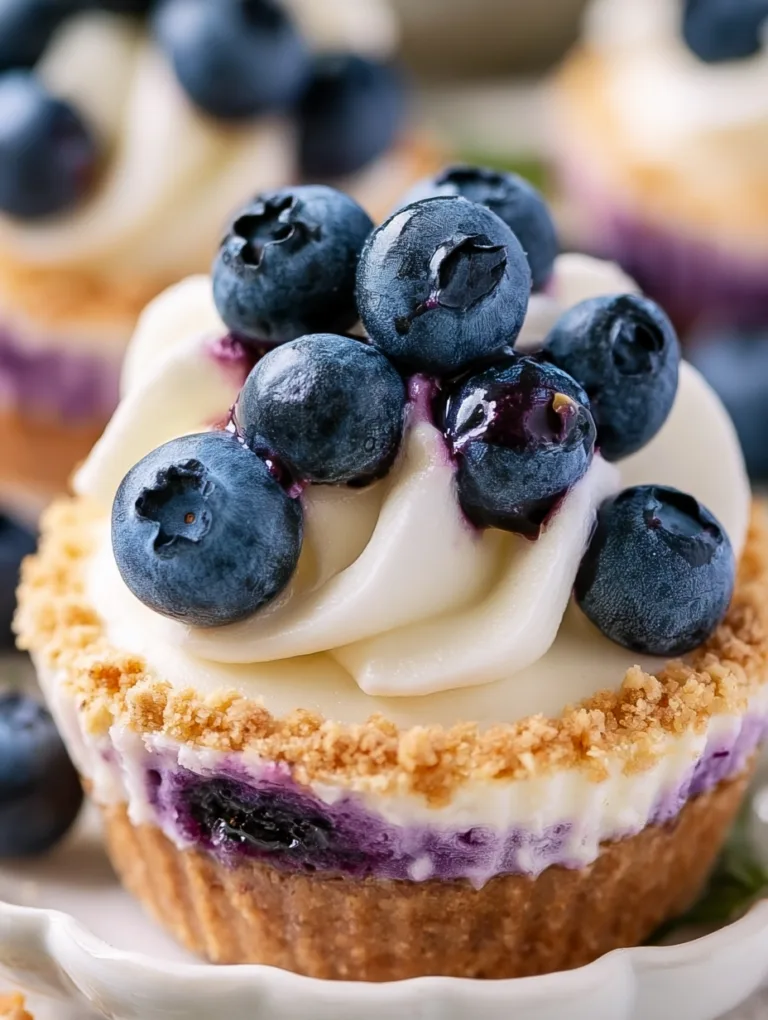 Blueberry Cheesecake Cups