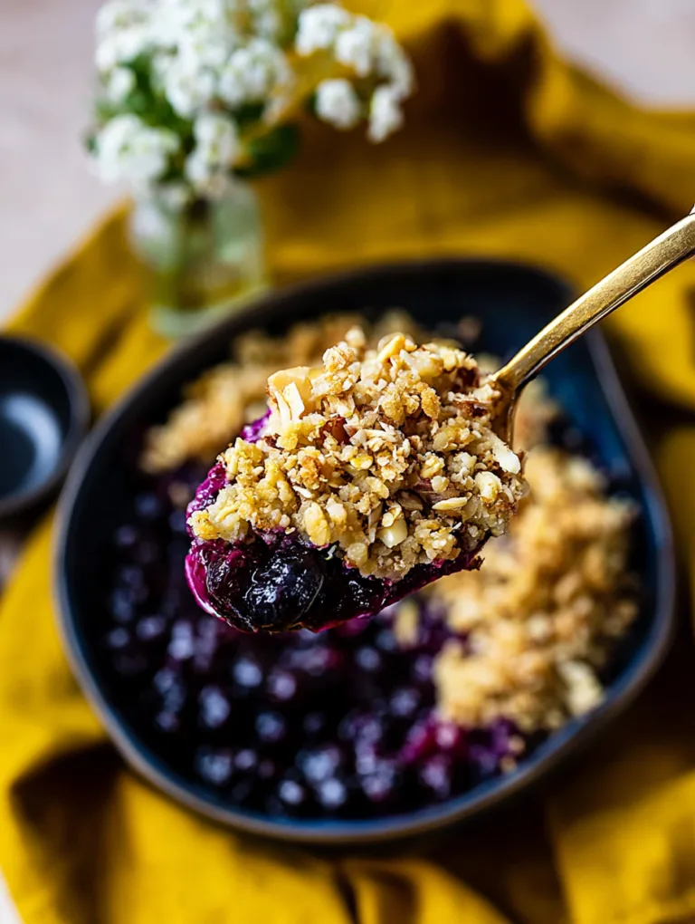 Blueberry Crumble Dessert