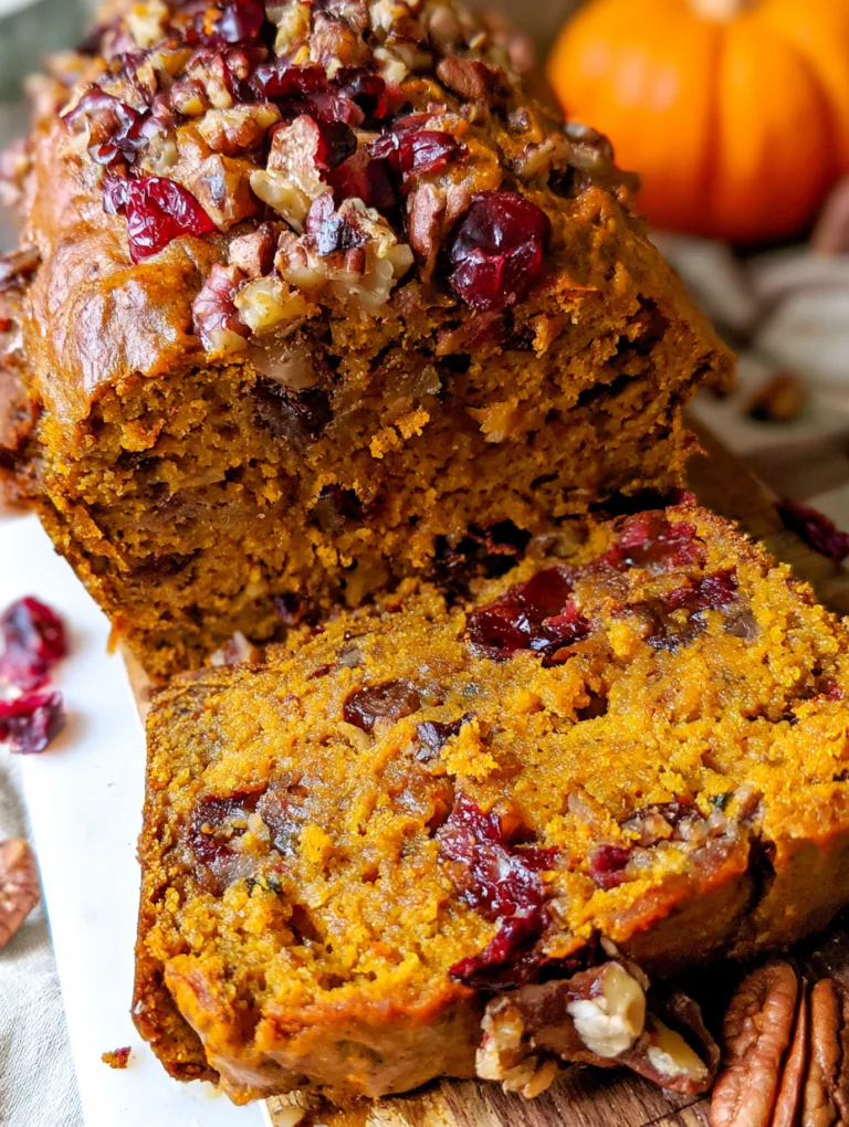 Cranberry Pecan Pumpkin Bread