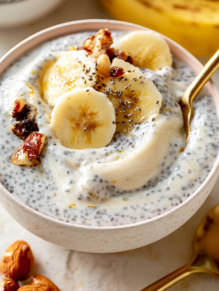 Creamy Banana Chia Pudding with Greek Yogurt
