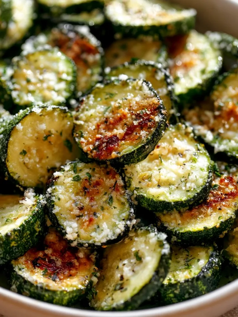 Garlic Parmesan Roasted Zucchini