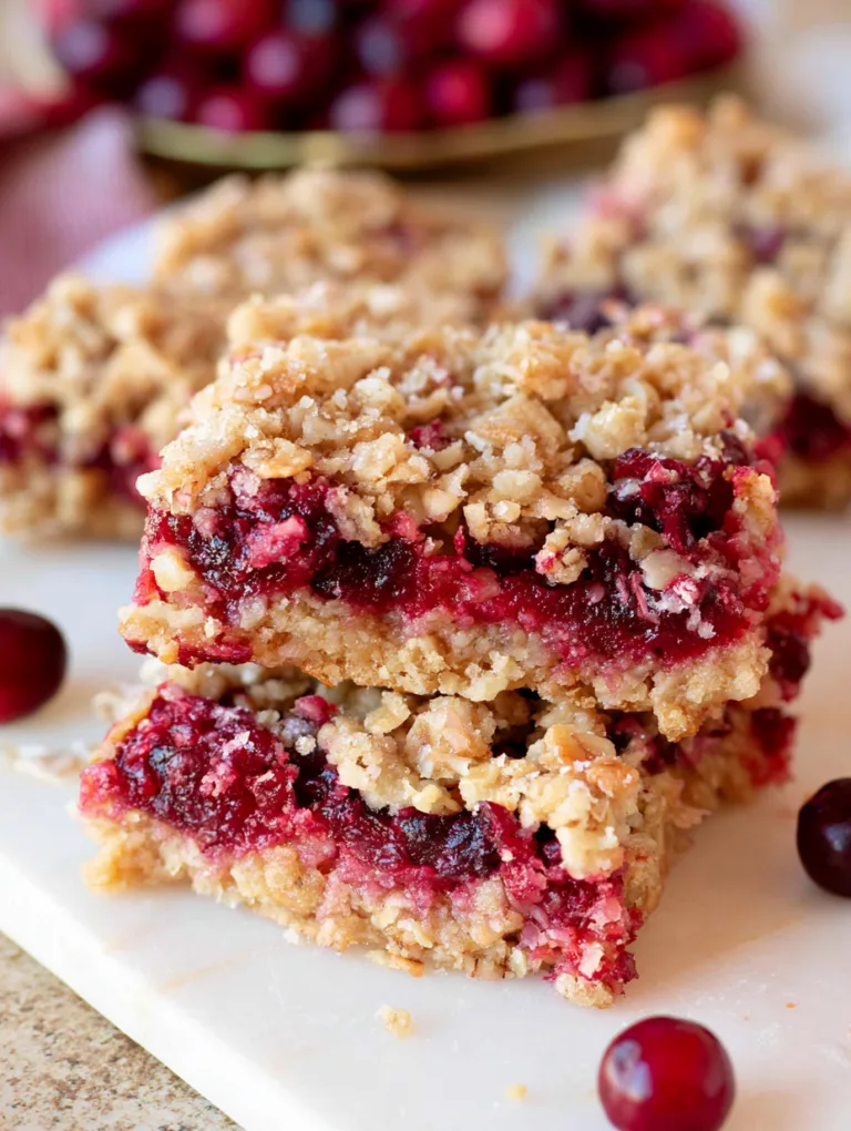 Oatmeal Cranberry Bars