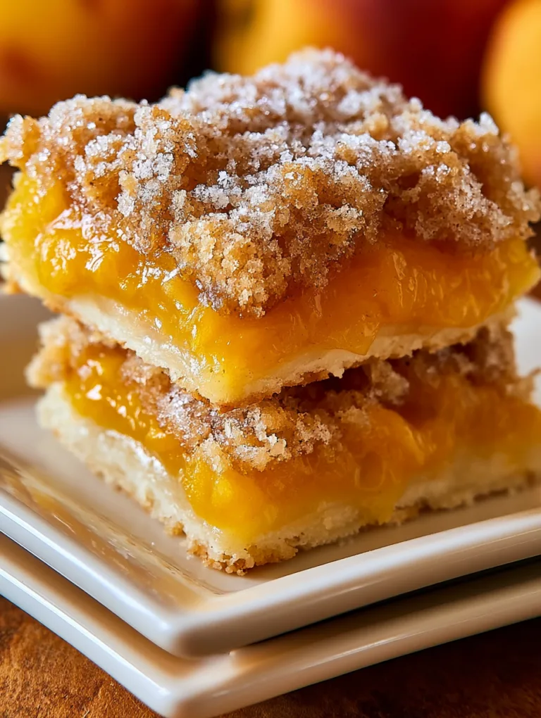 Peach Crumb Bars Recipe