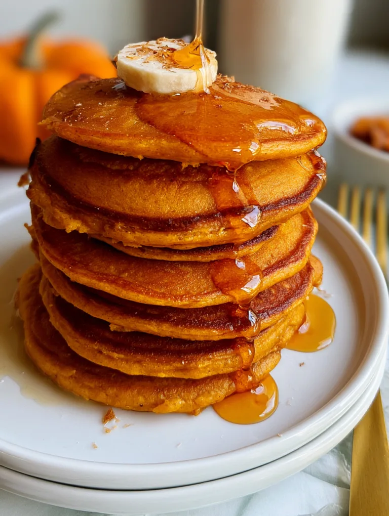 Pumpkin Cottage Cheese Pancakes
