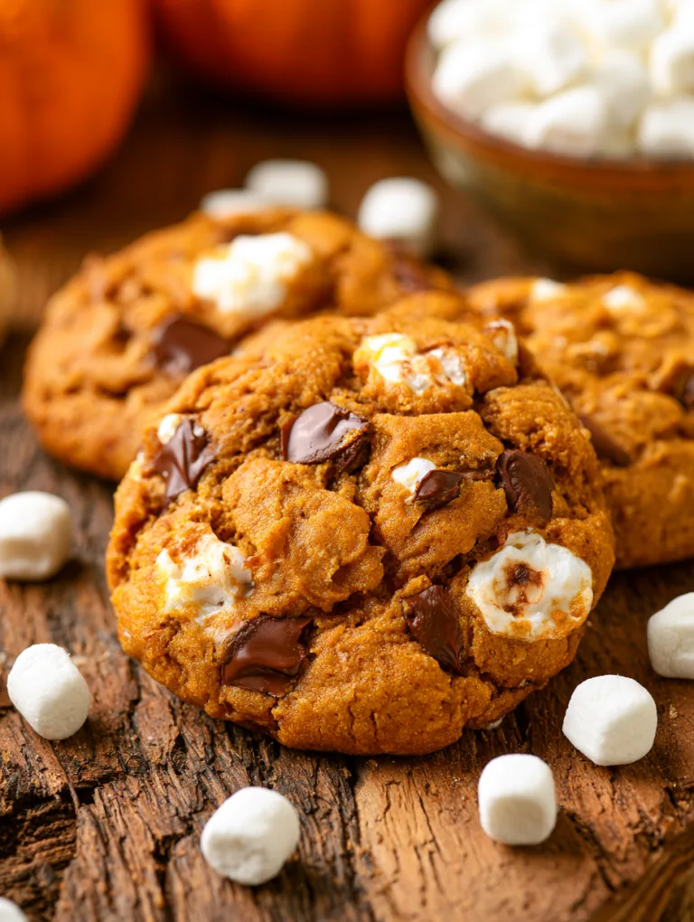 Pumpkin S’mores Cookies