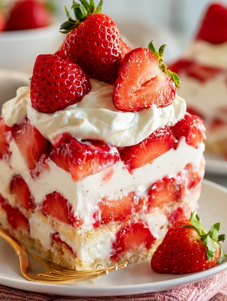 Spring Strawberry Dessert Vanilla Quick and Easy Recipe