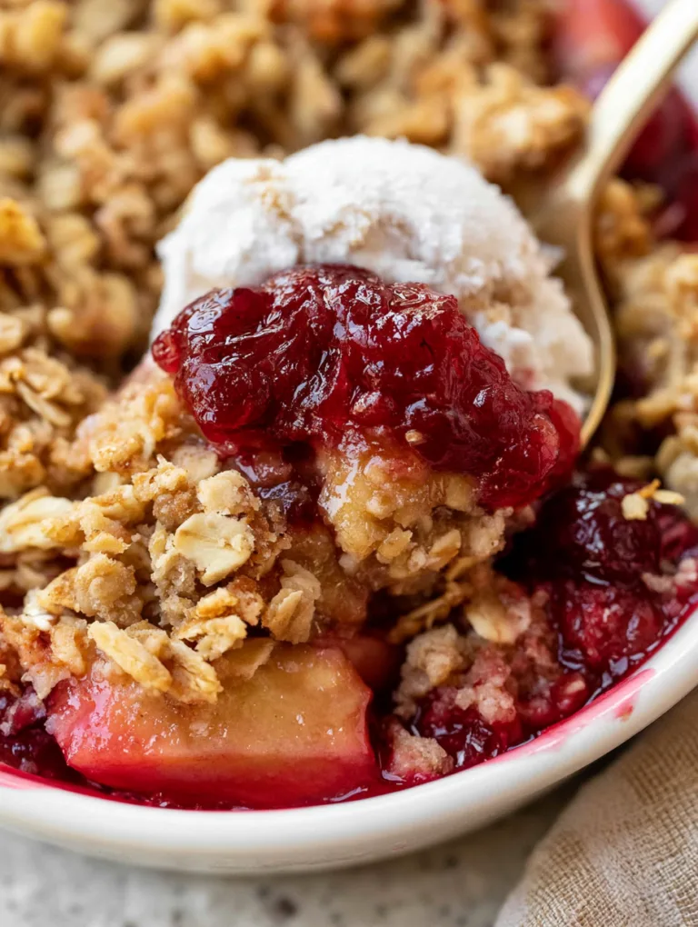 The Best Cranberry Apple Crisp Recipe