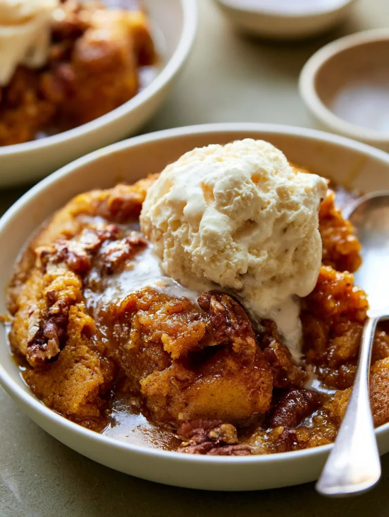 Pumpkin Pecan Cobbler