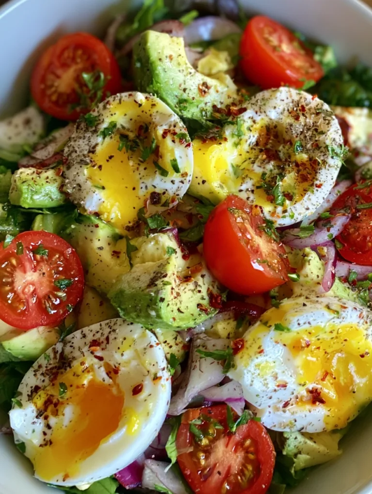 Workout Egg Avocado Salad