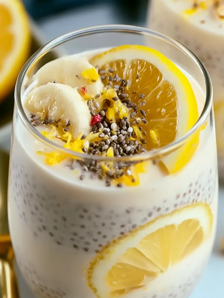 Yummy Lemon Cream Chia Pudding