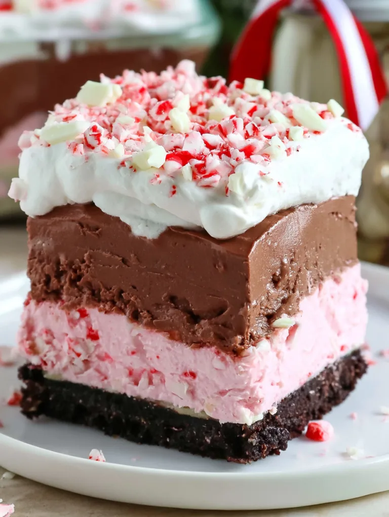 Chocolate Peppermint Lasagna