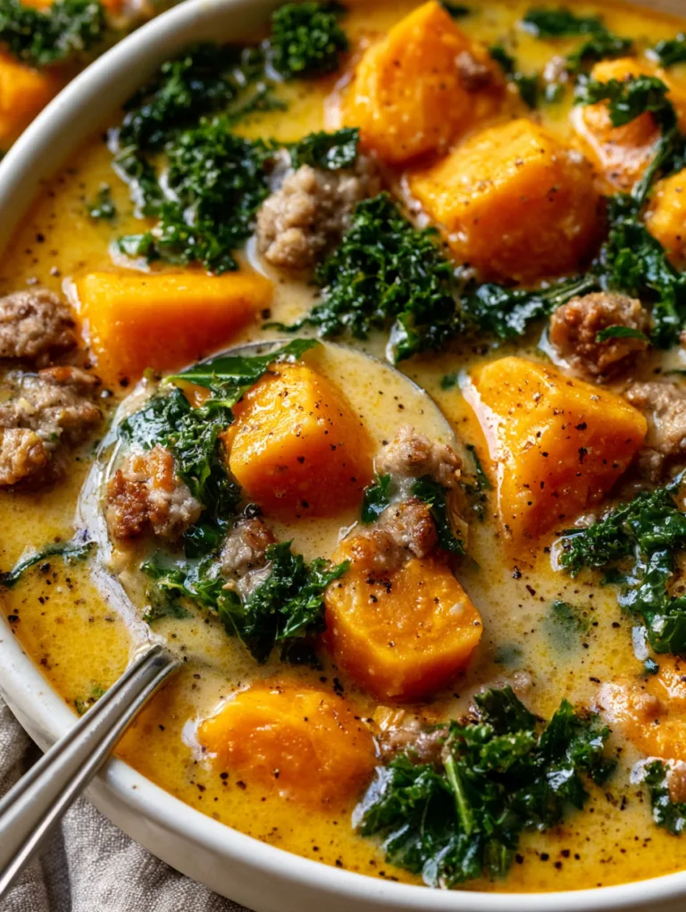 Creamy Sweet Potato and Sausage Soup