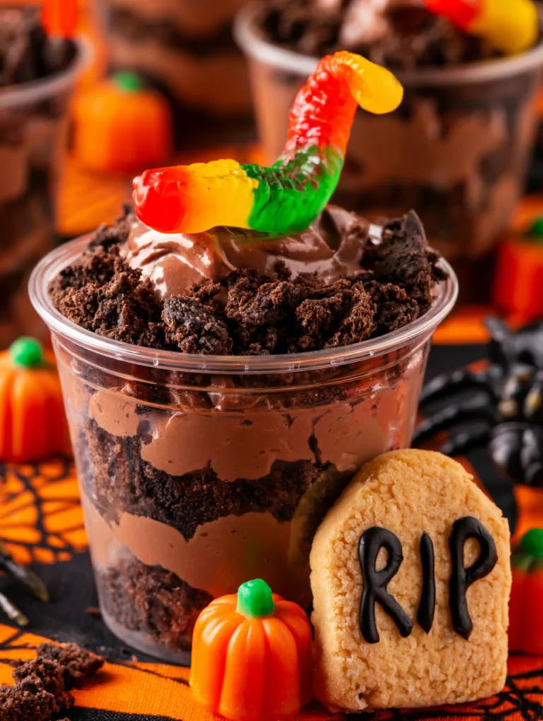 Halloween Dirt Cups (Easy & Quick Recipe)