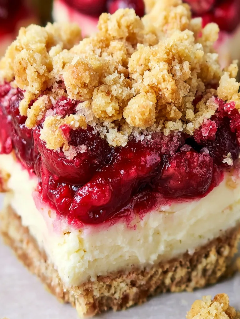 Mini Cranberry Cheesecakes