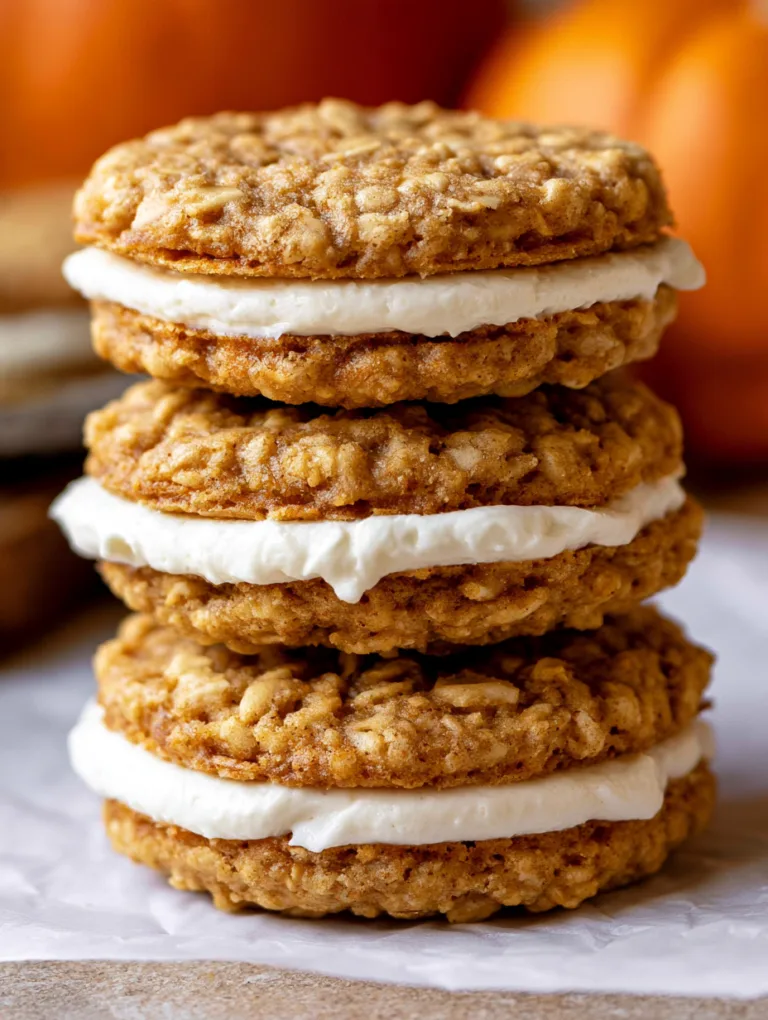 Pumpkin Oatmeal Cream Pies