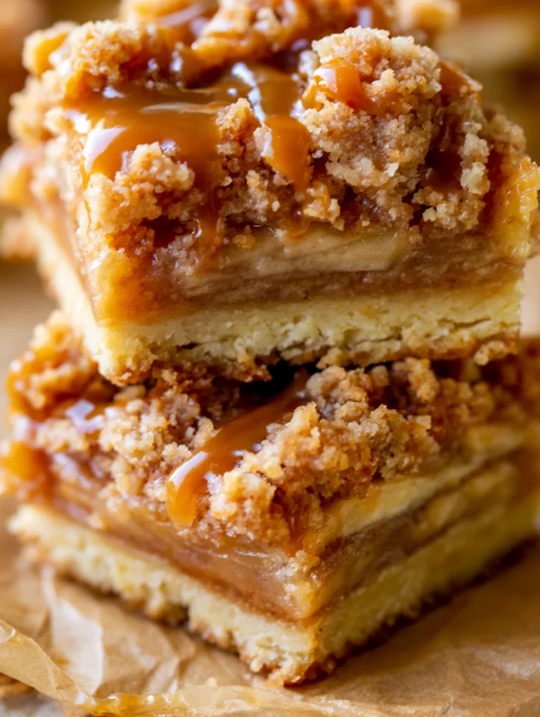 Salted Caramel Apple Pie Bars