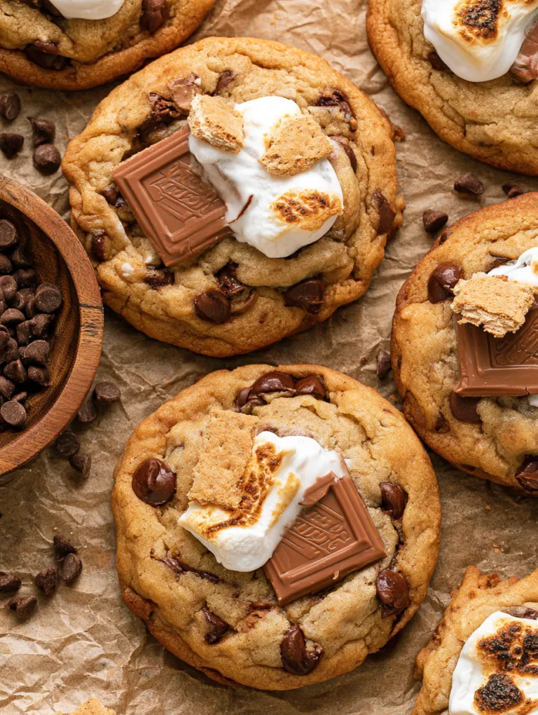 Sourdough S’mores Cookies Gooey Chocolate