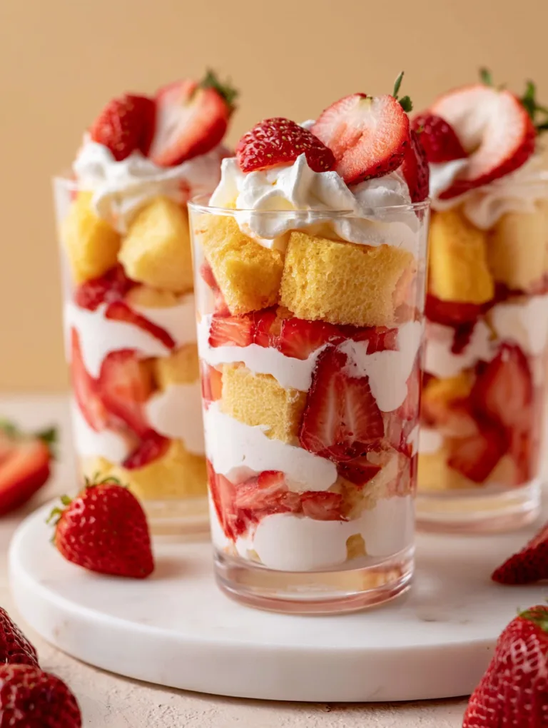 Strawberry Shortcake Trifle Cups