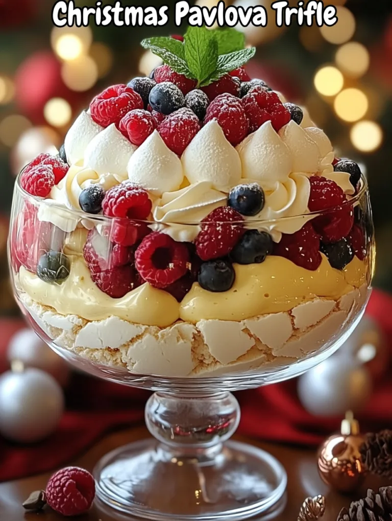 Christmas Pavlova Trifle