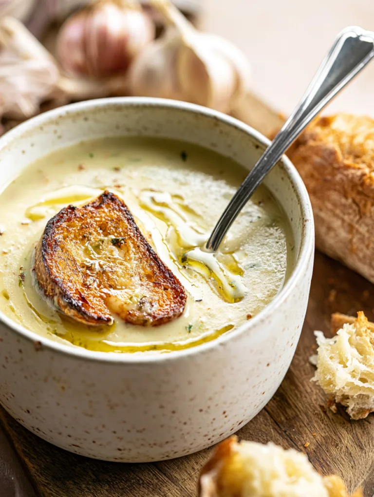 Country French Garlic Soup
