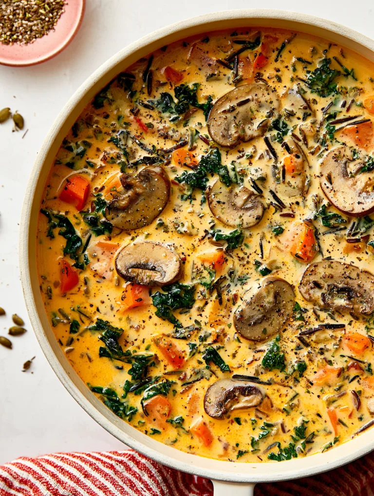 Cozy Autumn Wild Rice Soup