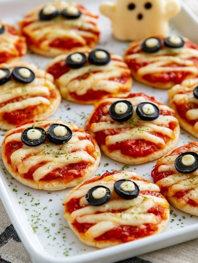 Mummy Mini Pizzas