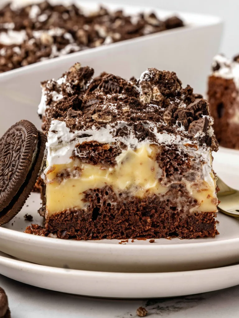 Oreo Poke Cake