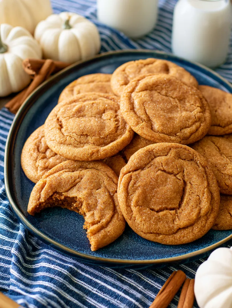 Pumpkin Snickerdoodle Cookies